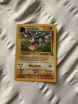 Pokemon TCG Aerodactyl 1/62 Fossil Unlimited Rare Holo - Image 1