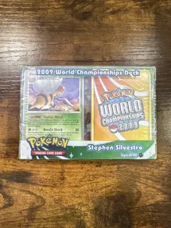 Pokemon 2009 World Championships Deck Luxdrill Beedrill Stephen Silvestro Signed - Image 1