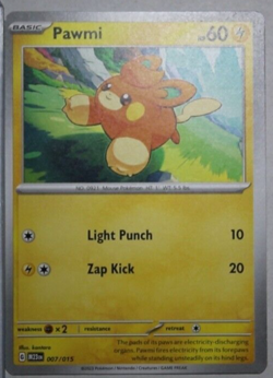 Pawmi 007/015 McDonald's 2023 Pokemon Match Battle Promo (M23en) TCG - LP - Image 1