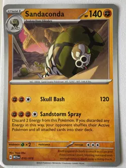 Pokemon - Sandaconda 10/15 McDonald's Promo 2023 M23en NM - Image 1