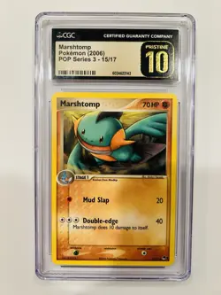 Marshtomp Pokemon POP Series 3 CGC 10 Pristine - Image 1