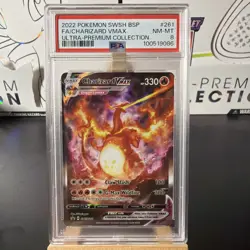 Pokemon Charizard VMAX SWSH261 Ultra-Premium Promo Holo PSA 8 Sword & Shield - Image 1