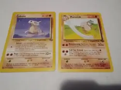 #50 Cubone & #39 Marowak 1999 Jungle Pokemon - Image 1