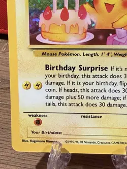 Pokemon TCG Birthday Pikachu Celebrations: Classic Collection 24/53 Near Mint - Image 5