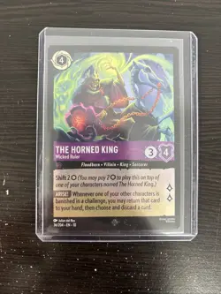 The Horned King Wicked Ruler 36/204 Whispers in the Well Disney Lorcana Foil - Image 1