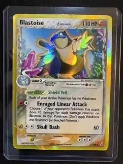 Blastoise Delta Species Holo 2/100 Crystal Guardians Rare Pokemon Card 📈 - Image 2