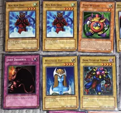 Lot Of 12 Vintage YuGiOh! Cards | Trap | Fire | Earth | Light | Dark | Wind 1996 - Image 2