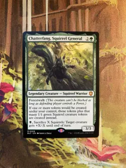 Chatterfang, Squirrel General - Commander: Bloomburrow NM MTG - Image 1