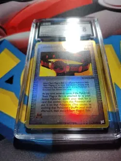 Team Magma Belt Pokemon (2004) EX Team Magma Vs Aqua 81/95 RevHolo CGC 8 Vintage - Image 3