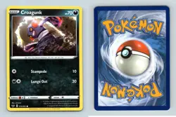 Croagunk #123/202 Sword & Shield Base Set Common Pokemon 2020 TCG Card - Image 1