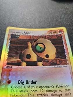 Pokemon EX Team Magma vs Team Aqua Team Aqua's Aron Reverse Holo 59/95 NEAR MINT - Image 3