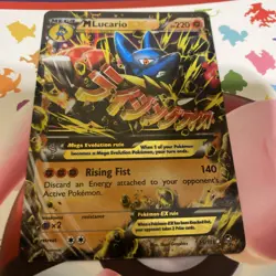 Pokemon TCG XY Furious Fists Mega Lucario EX 55/111 NM Condition Ultra Rare - Image 1