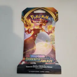 Pokemon Darkness Ablaze Sleeved Booster Pack Factory Sealed Sword Shield - Image 1