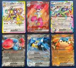 Pokemon Ultra Rare, Double Rare 6-card LOT - Temporal Forces, Obsidian Flames - Image 1