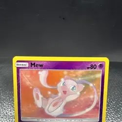 Pokemon TCG Mew 32/68 Hidden Fates Reverse Holo Rare Near Mint - Image 3