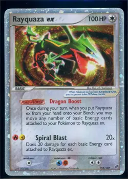 Pokemon EX DEOXYS - #102/107 Rayquaza ex - Ultra Rare Holo - ENG - MP - Image 1