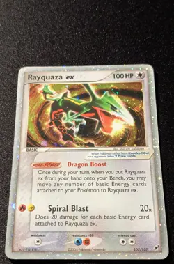 Pokemon EX DEOXYS - #102/107 Rayquaza ex - Ultra Rare Holo - ENG - MP - Image 4