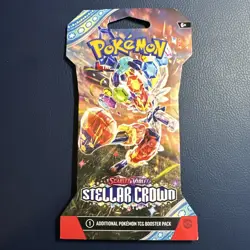 Pokemon * Stellar Crown * SV07 Booster Pack New Sealed English Art May Very - Image 1