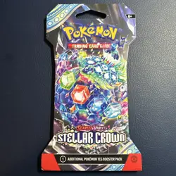 Pokemon * Stellar Crown * SV07 Booster Pack New Sealed English Art May Very - Image 4