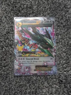 Pokemon TCG Mega M Rayquaza EX Card 76/108 Celebrations - Image 1