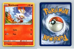 Scorbunny #031/202 Sword & Shield Base Set Common Pokemon 2020 TCG Card - Image 1