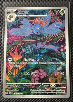 Pokemon Gloom 198/197 SV03: Obsidian Flames Illustration Rare Full Art - Image 1