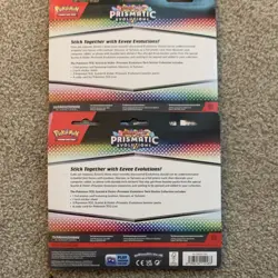 Pokemon TCG Prismatic Evolutions Sticker Collection 3 Packs Booster Promo - Image 2
