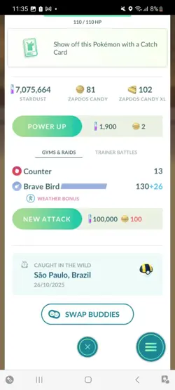 Pokemon Go Shiny Galerian Zapdos - Image 2