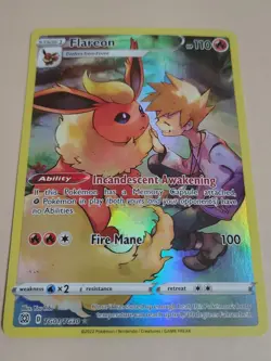 Flareon ⭐ TG01/TG30 Holo Brilliant Stars Trainer Gallery Pokemon NM - Image 2