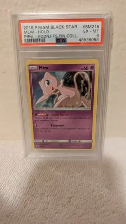 Pokemon 2019 Mew SM215 Holo Black Star Promo Hidden Fates PSA 6 Pop 31! - Image 3