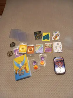Pokemon Bundle Joblot: Folder, Secret Rainbow Rare, Energys, Condition Markers - Image 1