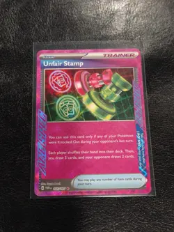 Unfair Stamp 165/167 ACE SPEC Twilight Masquerade NM Pokemon TCG - Image 1