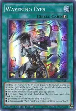 Yugioh! LP Wavering Eyes - CROS-ENAE3 - Super Rare - Limited Edition Lightly Pla - Image 1