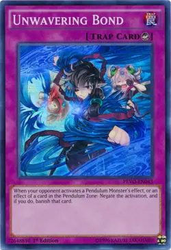 Yugioh! LP Unwavering Bond - PEVO-EN043 - Super Rare - 1st Edition Lightly Playe - Image 1