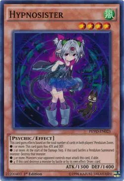 Yugioh! Hypnosister - PEVO-EN025 - Super Rare - 1st Edition Near Mint, English - Image 1