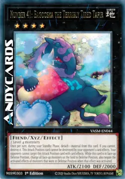 NUMBER 41: BAGOOSKA THE TERRIBLY TIRED TAPIR • Rara • VASM EN044 • 1Ed • Yugioh! - Image 1