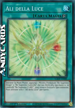 ALI DELLA LUCE • (Wings Of Light) • Super R • AGOV IT048 • 1Ed • Yugioh! - Image 1