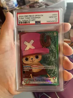 One Piece Two Legends Tony Tony Chopper OP08-001 Leader Alt Art PSA 10 English - Image 1