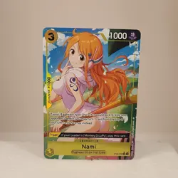One Piece Nami Character Card Egghead Special Full Art Holo ST29-008 1000 HP - Image 1
