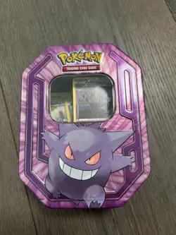 Pokemon Cards Lot + Gengar Tin – Mixed Cards – Great for Collectors - Image 1