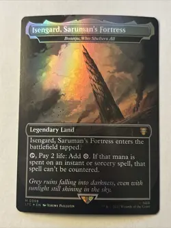 Isengard, Saruman's Fortress - Boseiju, Who Shelters All -Foil Near Mint MTG - Image 1