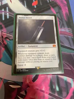 MTG - BUSTER SWORD - MYTHIC - NM - FIN - Image 1