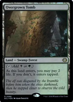 Overgrown Tomb FOIL Lorwyn Eclipsed Magic MTG NM - Image 1