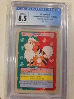 Growlithe Topsun Pokemon Original Series 1st Print Blue Back #058 1997 - Image 1
