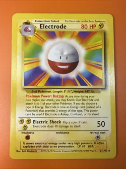 Pokemon TCG Electrode 021/102 Base Set Regular LP Free Shipping! - Image 2