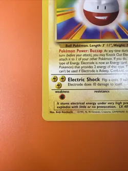 Pokemon TCG Electrode 021/102 Base Set Regular LP Free Shipping! - Image 3