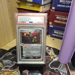 2005 POKEMON EX UNSEEN FORCES #112 UMBREON EX-HOLO PSA 5 - Image 1