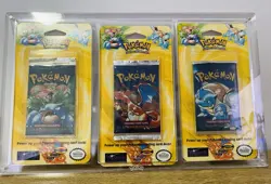 Pokemon Shadowless Base Set Blister Art Set (Blastoise, Charizard, Venusaur) 742818060295 - Image 1