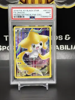 PSA 9 2016 POKEMON XY BLACK STAR PROMO #XY112 FULL ART/JIRACHI - Image 1