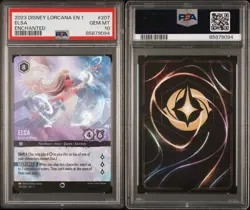 Disney Lorcana Elsa Spirit of Winter Enchanted 207/204 First Chapter Holo PSA 10 - Image 3
